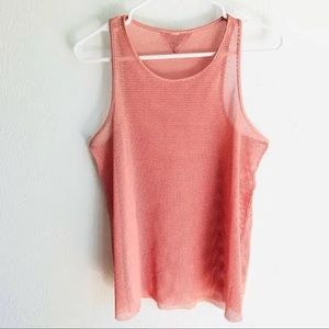 Pink Mesh Alo Yoga Top